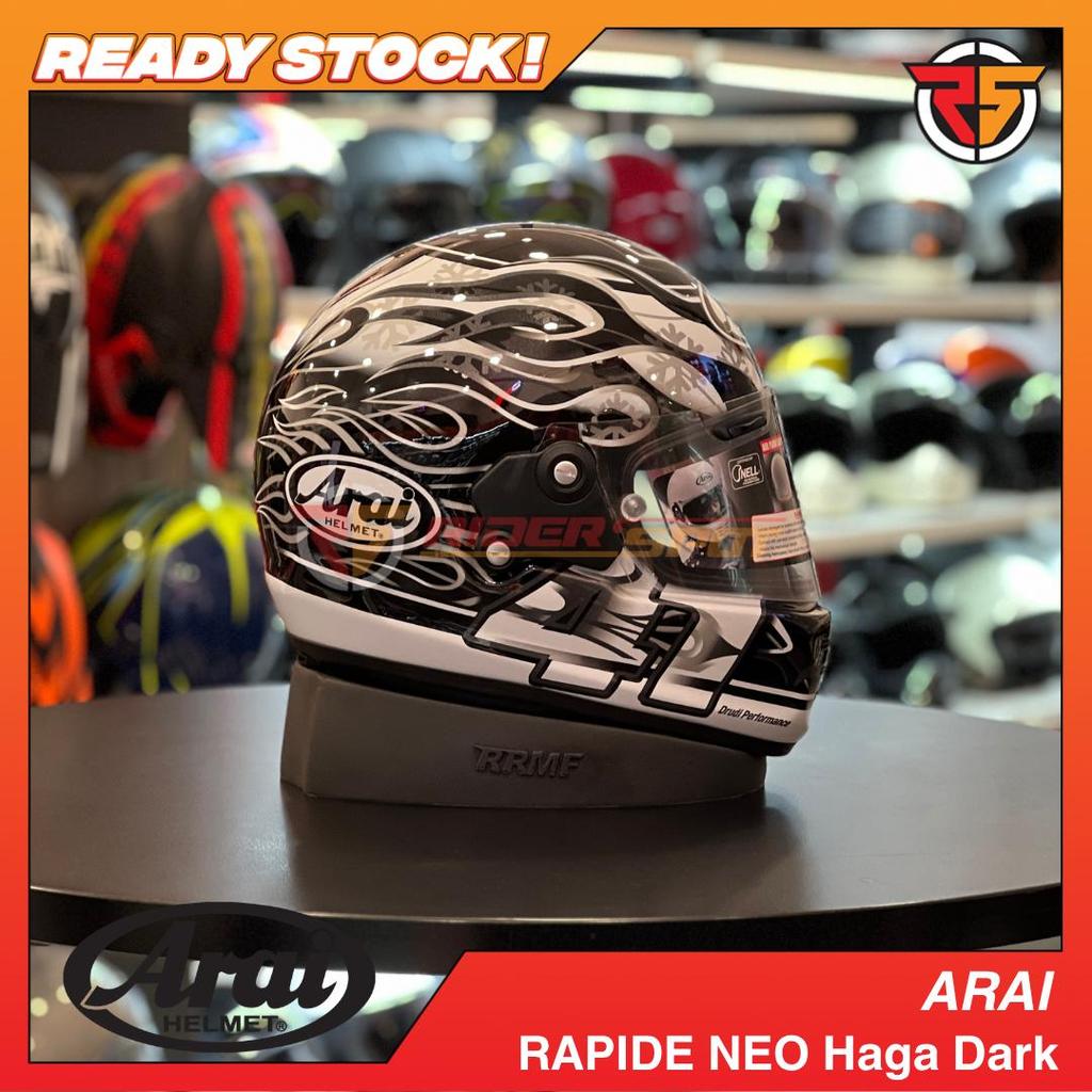 Helm Motor Arai RAPIDE NEO Haga Dark Fullface Helmet Original Touring