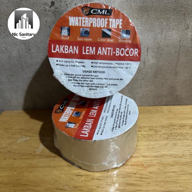 CAMEL Lem seng aluminium /Lakban lem serbaguna anti bocor talang air toren CAMEL