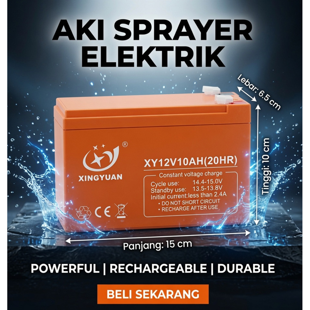 Battery Sprayer Aki Sepeda 12V 8AH 10ah XINGYUAN