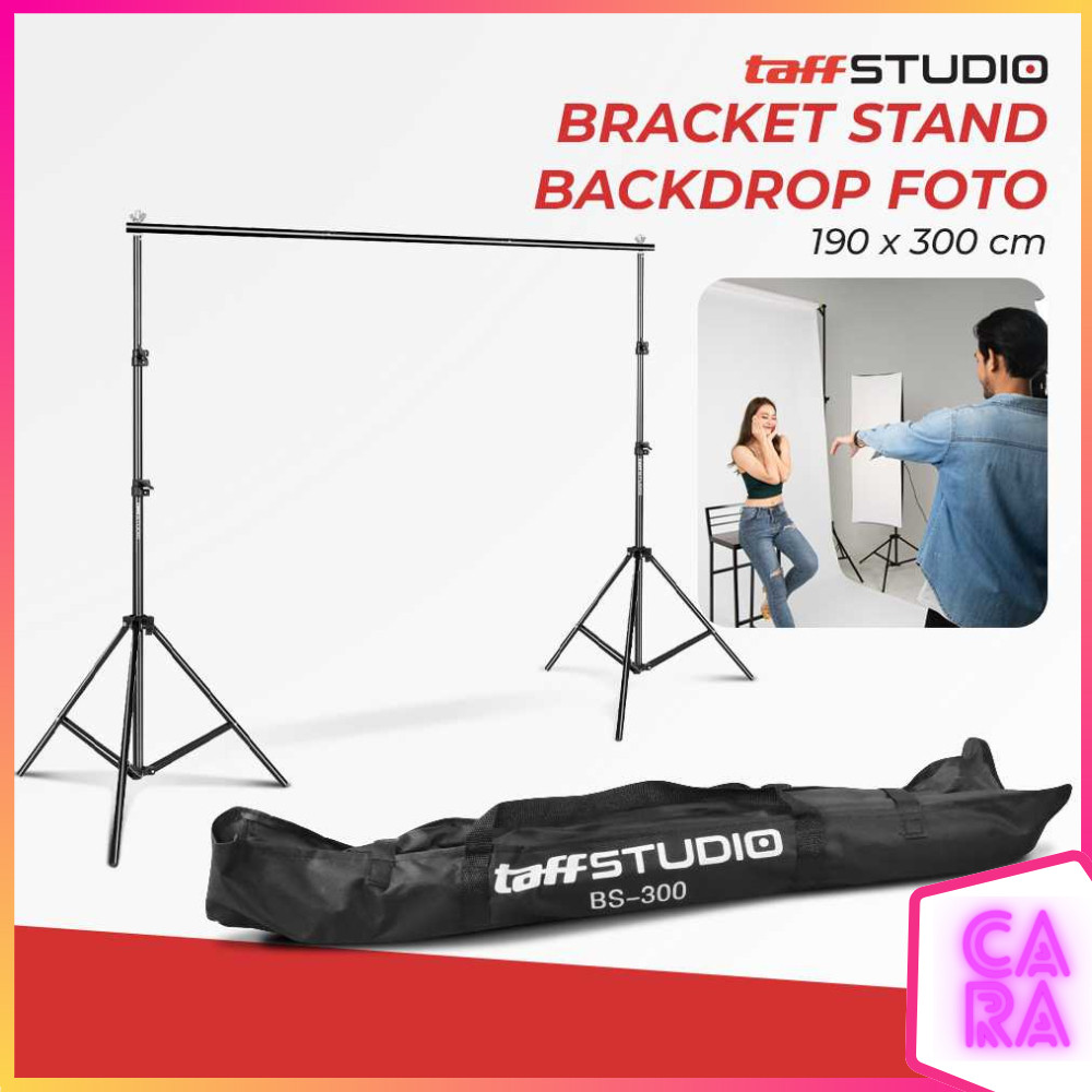 Stand Background Foto Studio Tiang Backdrop Green Screen 3M
