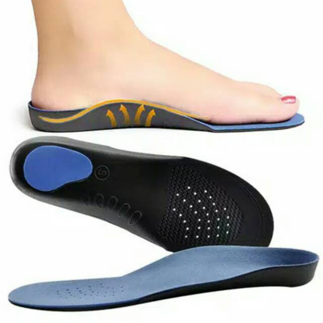 Arch Support Insole Medial Penyangga Telapak Kaki Flat Foot Koreksi Lengkung Nyaman Ortopedi
