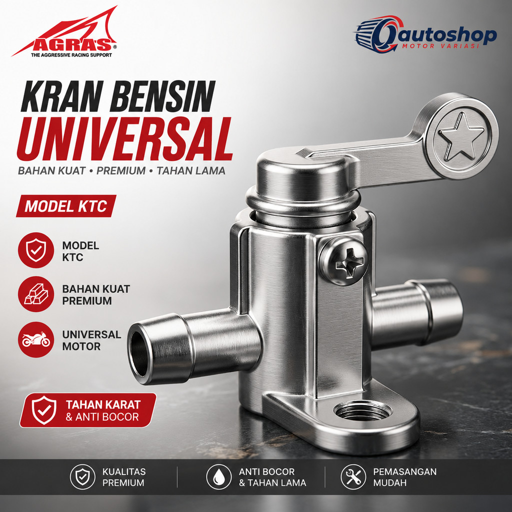 Kran Bensin UNIVERSAL MOTOR Model KTC Original Merk AGRAS