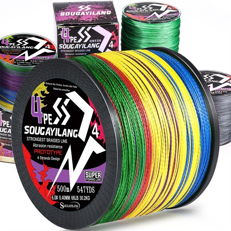 dalihuashop - Senar Pancing PE 4 Untai 300M/500M Senar Pancing Kepang Maks 18-66LB Joran Pancing Ala
