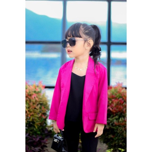 FICIEKUNZEX Blazer Anak Kids by Keenanthi / Blazer Kids Fuschia / Blazer Fuschia
