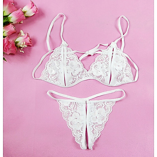 new deals gummy bs001 set bra lingerie sexy & celana dalam model lace transparant import cod