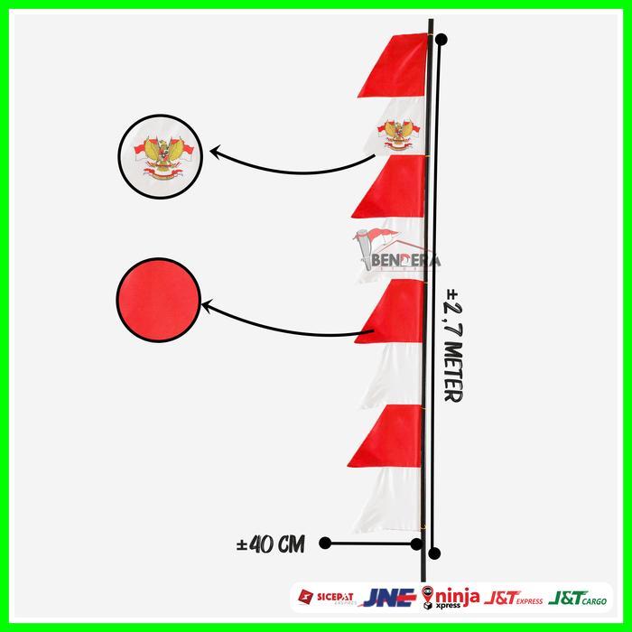 1 kodi = 20pcs Umbul Umbul 8 Gergaji / Umbul Umbul Termurah - MP KODI