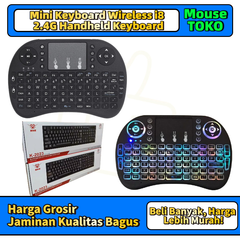 [TOKO_MOUSE] Mini Keyboard Wireless i8 2.4G Handheld Keyboard For PC Android TV Box/ Keyboard USB Ko