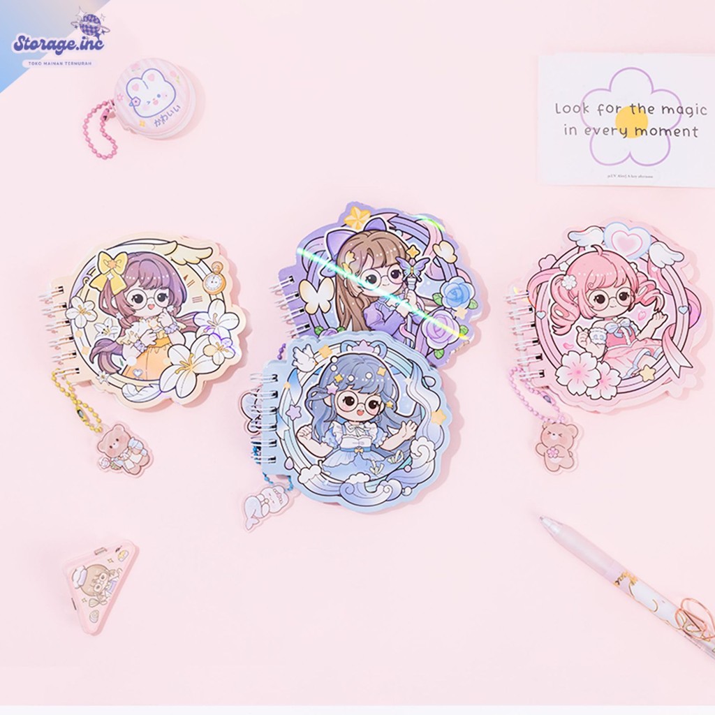 

Notebook Spiral Karakter Momo Lucu Isi 50 Lembar Buku Tulis Mini Notebook Aesthetic Murah