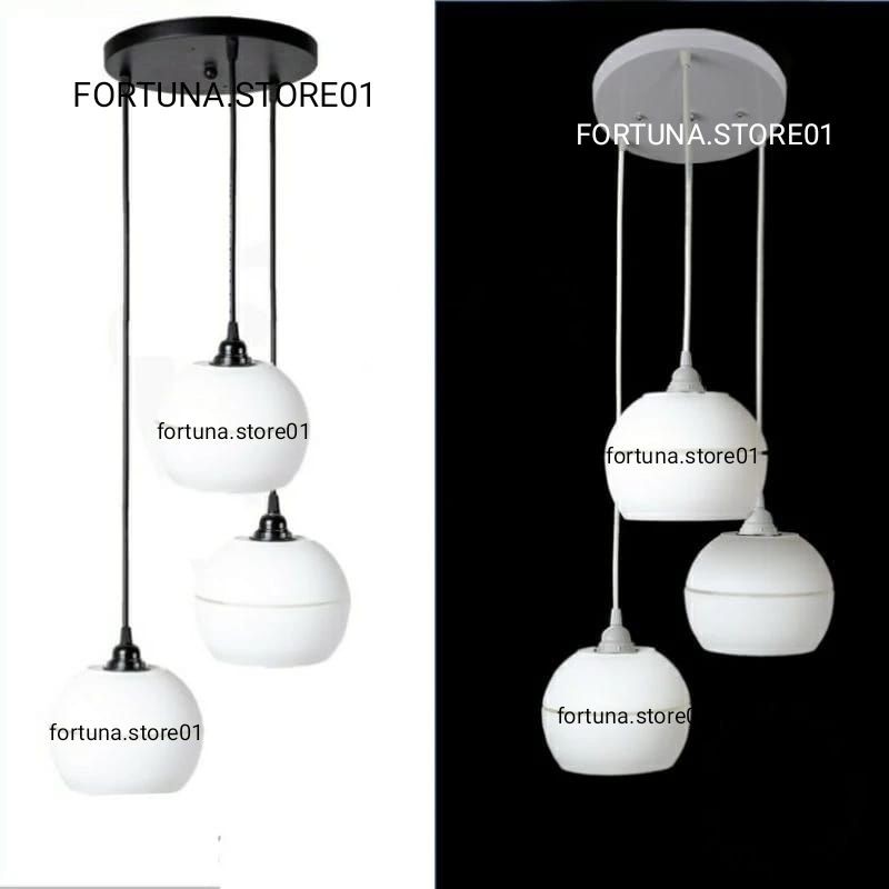 LAMPU HIAS BOLA LAMPU GANTUNG MINIMALIS PVC