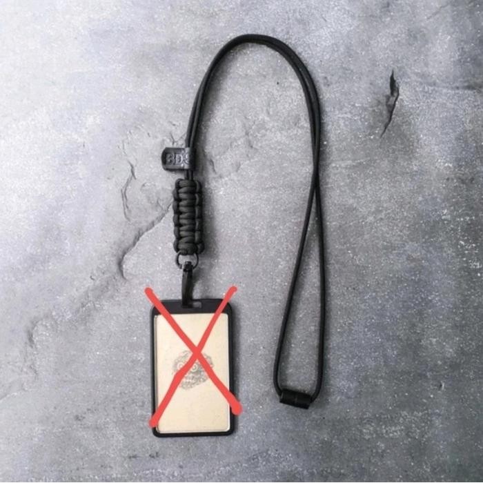 

READY BDS Leather ID Holder and lanyard rope - Blitz Rope