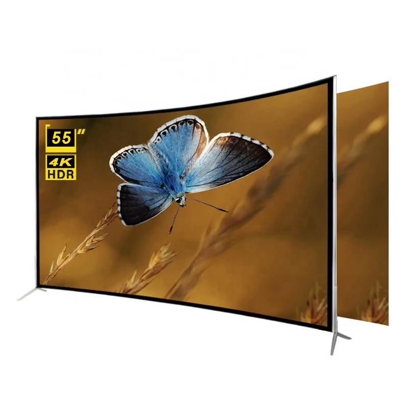 Advanced Customization STLF ZJW Cheap 55 Inch Smart TV 4k Curved Screen 4K UHD LED Smart TV for Sale