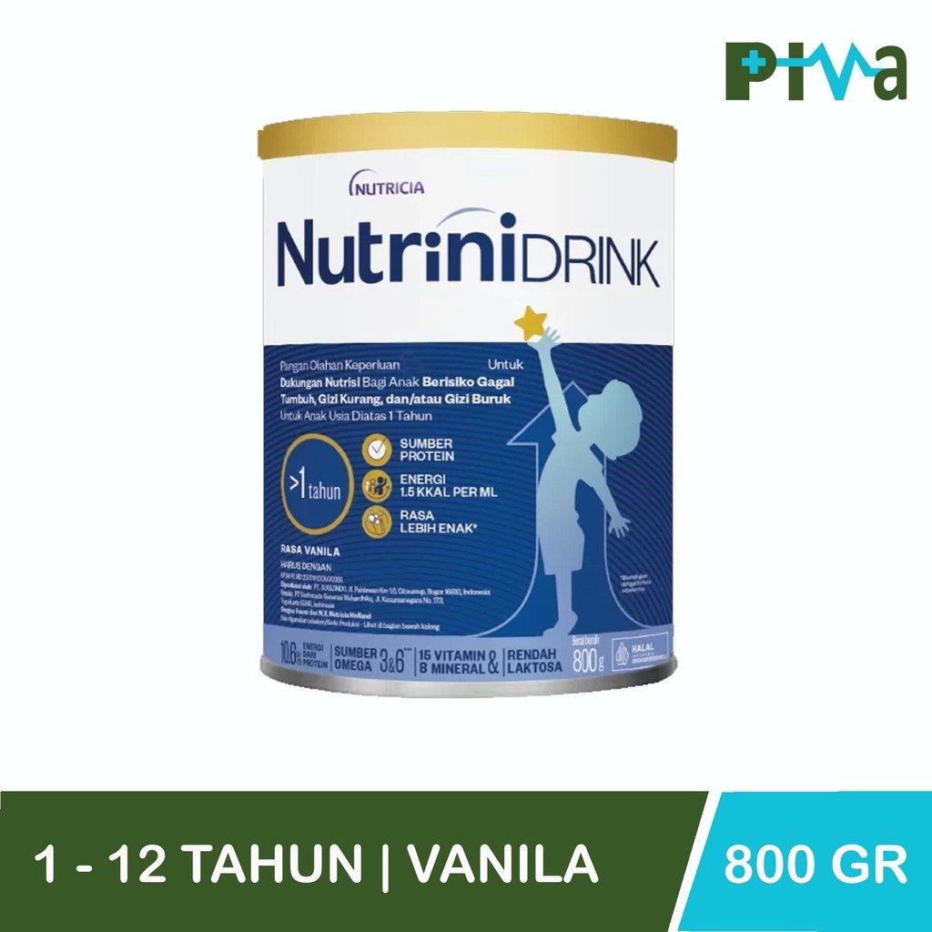 NUTRINIDRINK POWDER 800GR SUSU BUBUK FORMULA PERTUMBUHAN ANAK 1-12 TAHUN