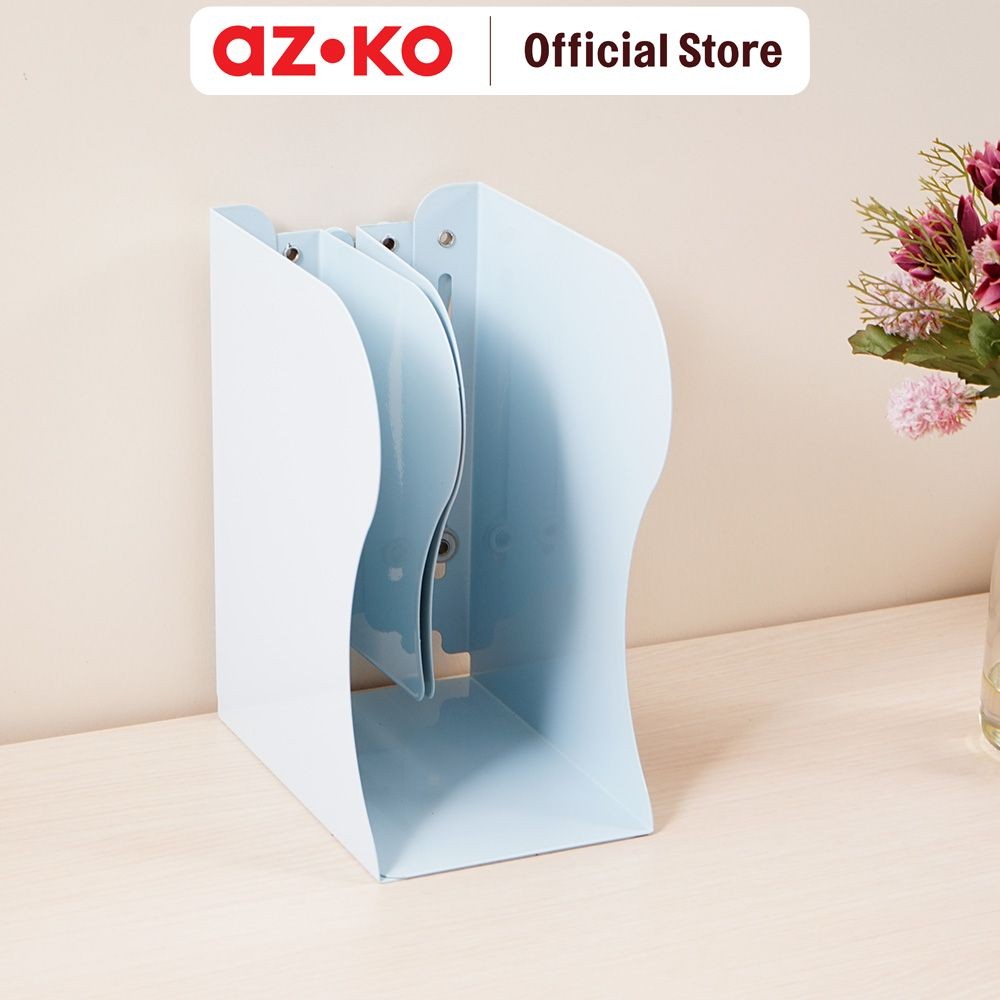 AZKO Stora Organizer Buku Expandable - Biru MudaBookshelf Books Storage Cabinet Kabinet Tempat Buku 