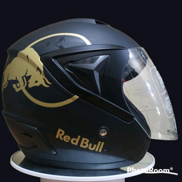 HELM JP 13 LEOPARD (HITAM) TOSCA DOFF / RX Helmet SNI Dewasa mirip GM FIGHTER pria wanita half face 