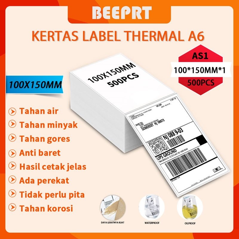 

Shopee 100*150mm 1000/2000/4000PCS A6 Label Paper JT Express Paper Roll Paper Good Quality A6 Thermal Sticker