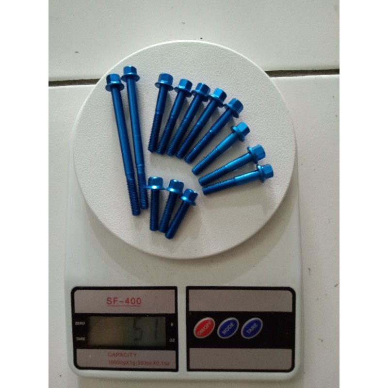 baut posh original Thailand blue set cvt vario 125 150 not probolt flower gold