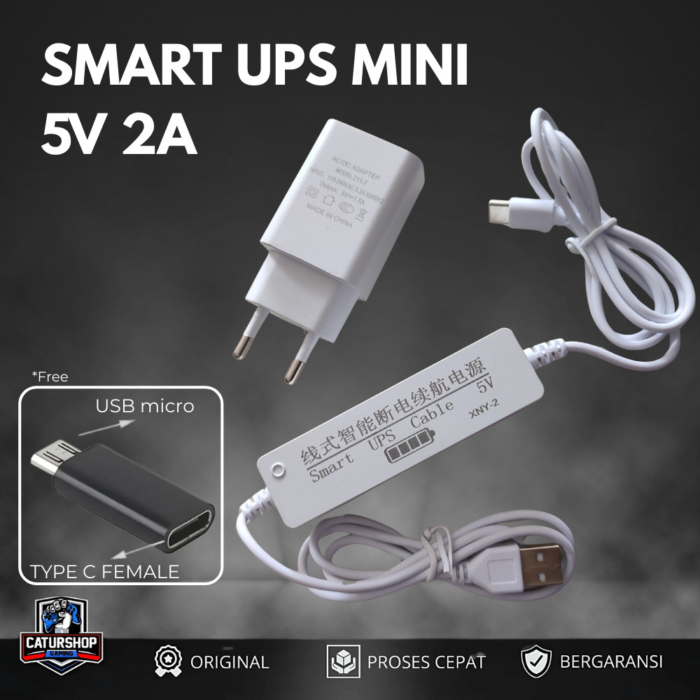 UPS Mini 5V 2A | UPS Modem Router CCTV | Power Backup Anti Mati Listrik | Power UPS 5volt  2 ampere