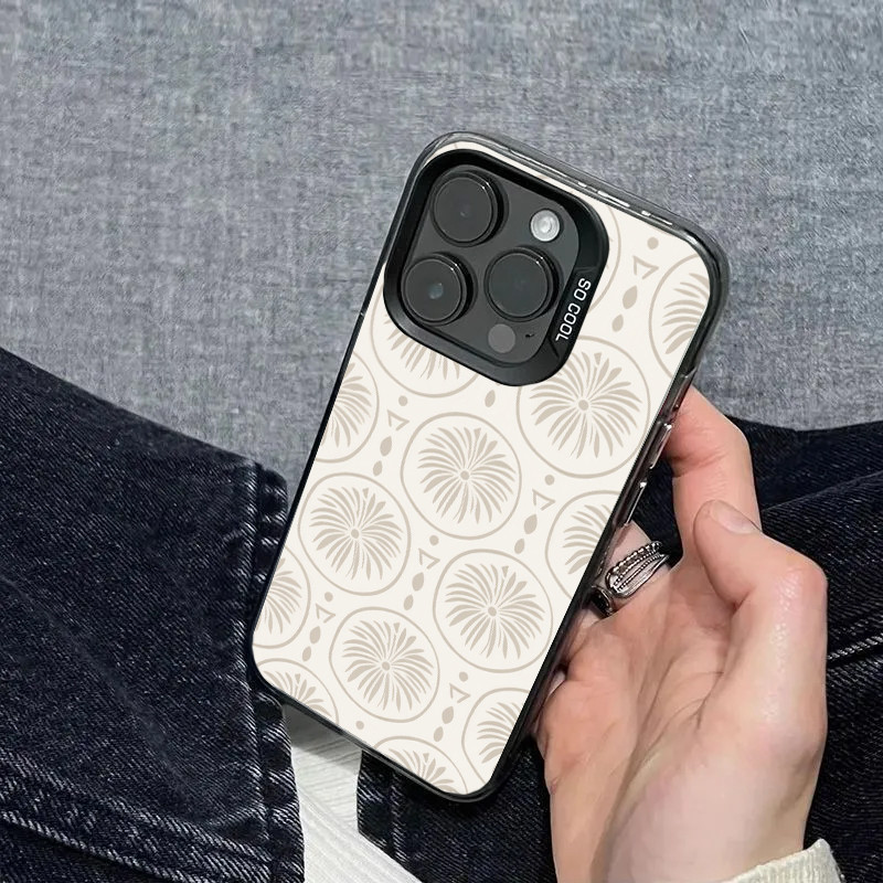 Casing iphone Desain Motif Geometri Minimalis untuk iPhone 7 8 11 12 13 14 15 16 PRO MAX PLUS IPHONE