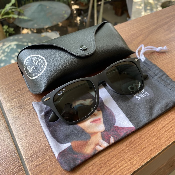 kacamata rayban wayfarer liteforce rb 4195F 601-s/95 sz 52 lensa polarized