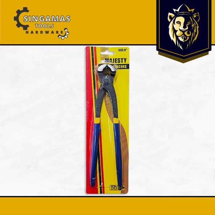 MAJESTY Tang Kakak Tua 9" Gegep Potong Kawat Hammertone Blister - Tower Pincers