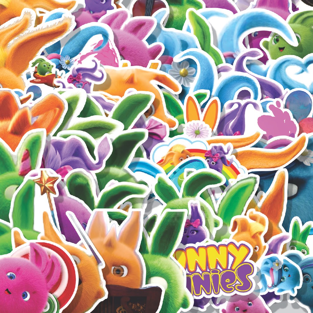 

Stiker Cutting Pack Stiker Kartun Sunny Bunnies Isi 100Pcs Series Aesthetic Lucu Keren Untuk Koper Bahan Vynil