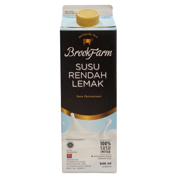 

BROOKFAMY FRESH MILK HIGH CAL LOW FAT 946 ML - SUSU - AMY