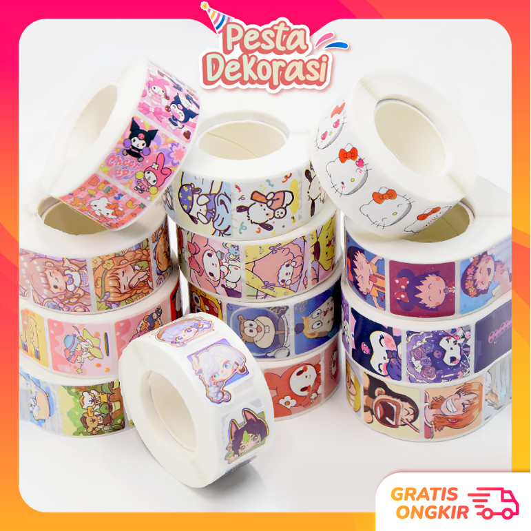 

PESTA DEKORASI 6267 Stiker Roll Motif Kartun Stiker Roll Serbaguna Decorative Sticker Roll Sticker Roll Stiker Roll Dekoratif