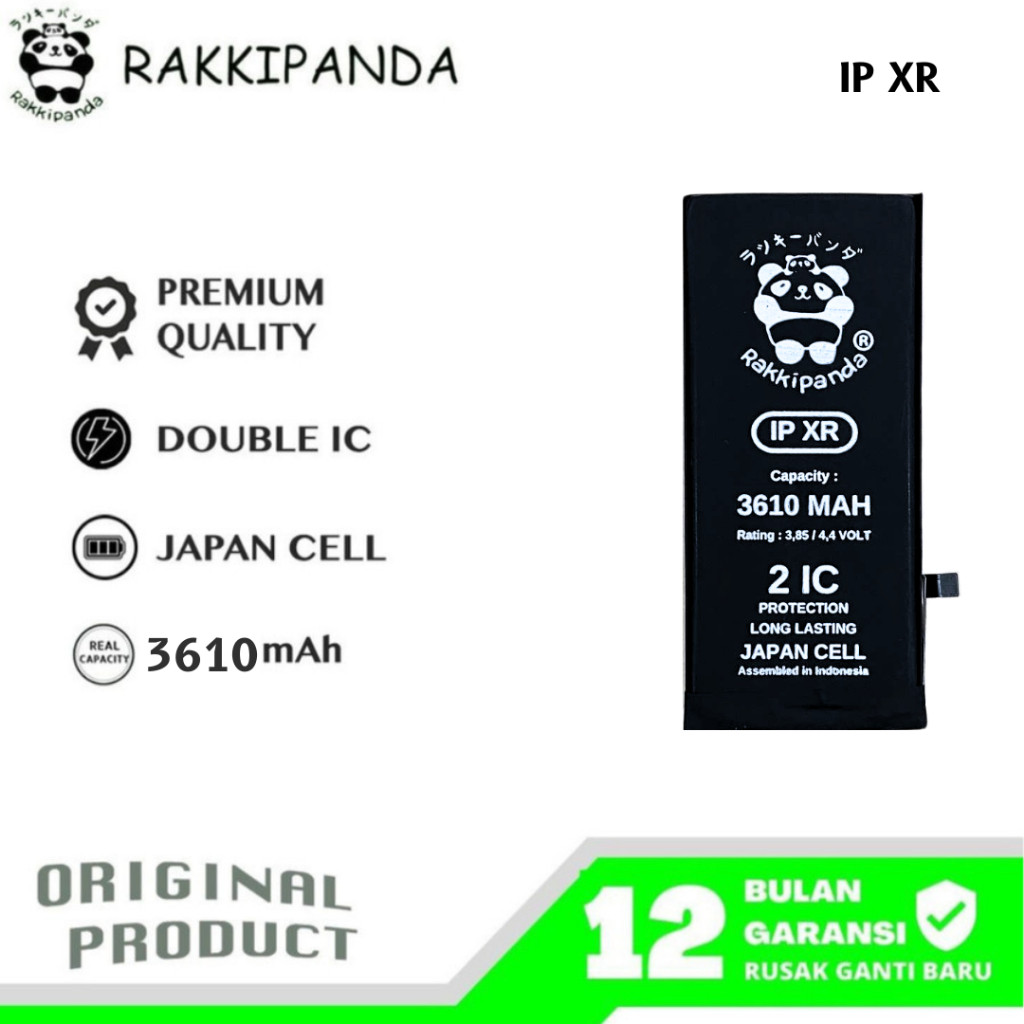 RakkiPanda - Ip XR Batre Batrai Baterai
