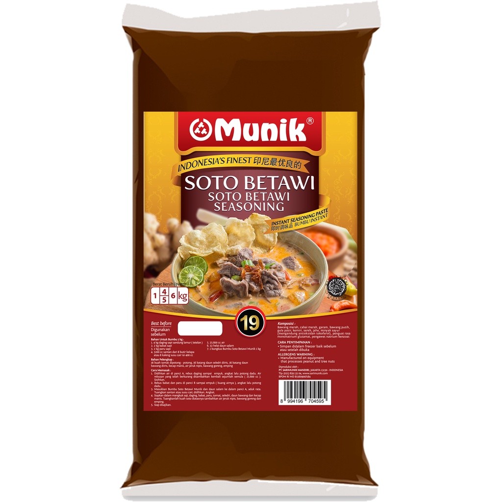 

Bumbu Munik Soto Betawi-1000gr