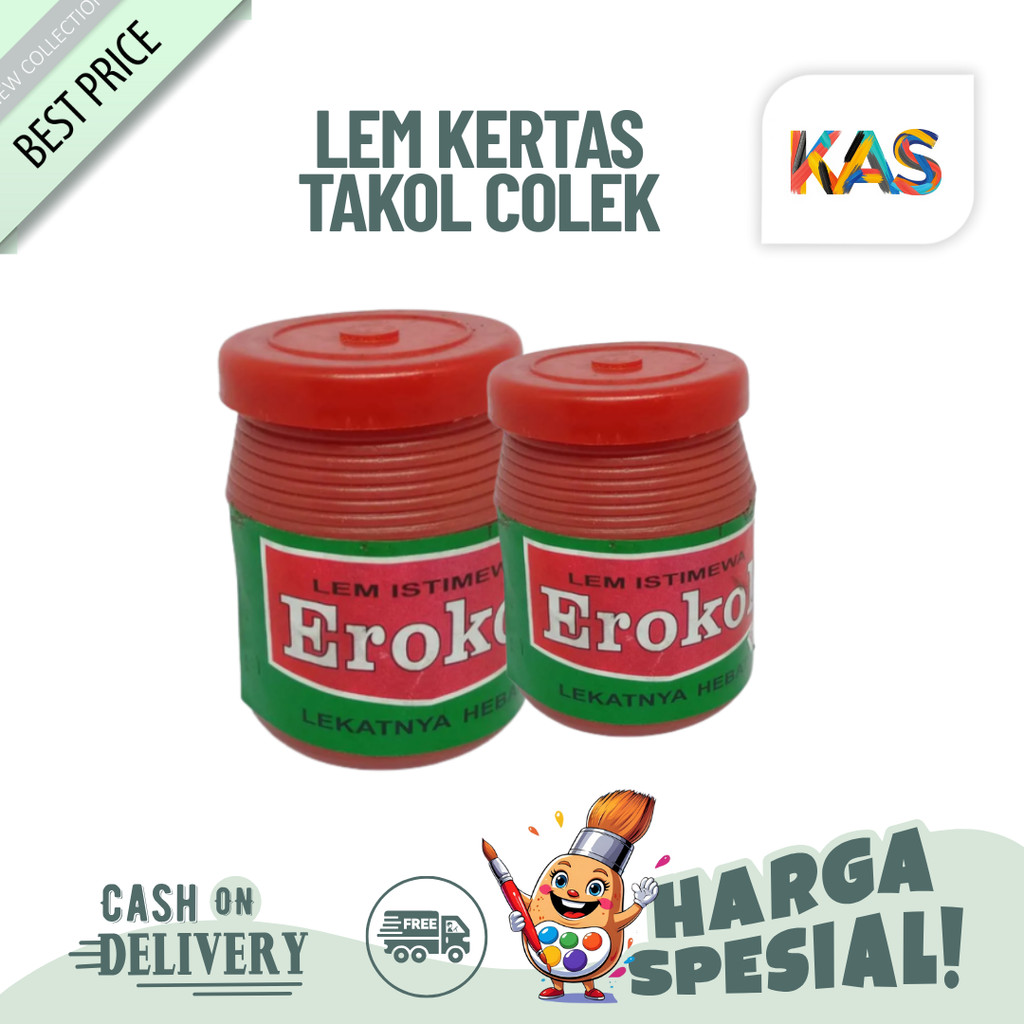 

Lem Kertas Erokol Lem Kertas Takol Colek Super Kuat Ukuran Kecil - SATUAN