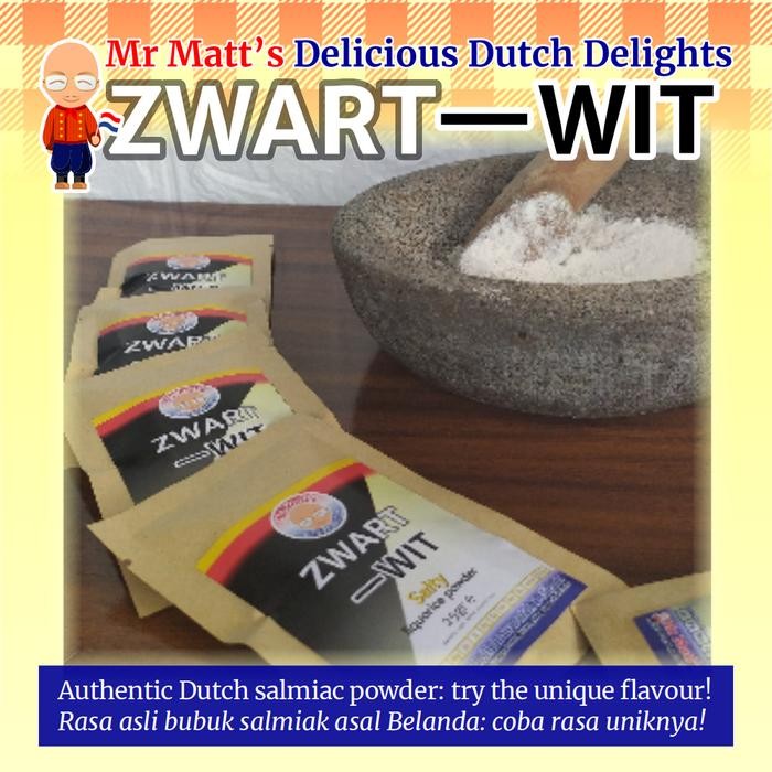Zwart Wit Powder licorice liquorice salty candy Dutch sweets - Sweet