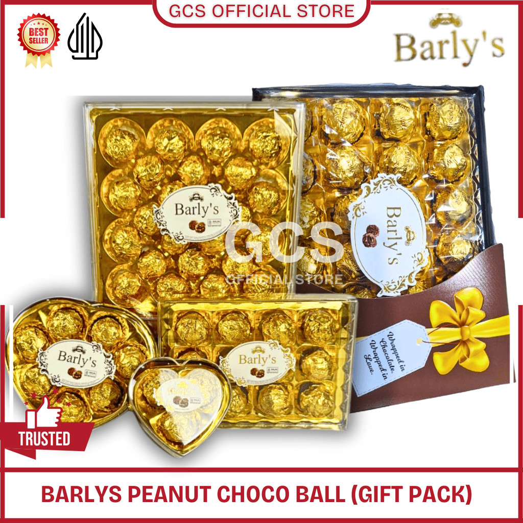 

BARLY'S Peanut Chocolate Ball Cokelat Bulat Isi Peanut Hazelnut Coklat 312g