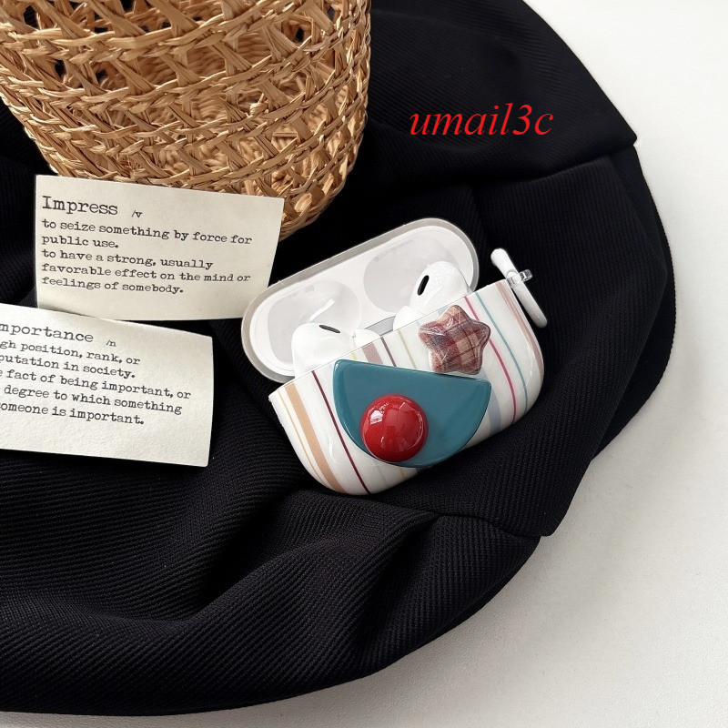 Dopamine irregular stripes suitable for AirPods Pro2 protective case AirPods S4 protective case Acti