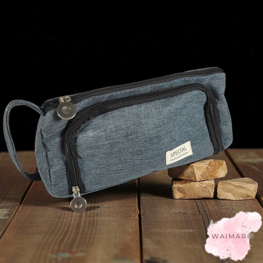 

JOMNGUN Tempat Pensil Multi Layer Pencil Case Pouch Stationery - JM01