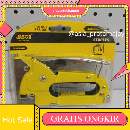 

JASON Staples Tembak 4mm - 8mm | Stapler Gun Tacker Powerfull
