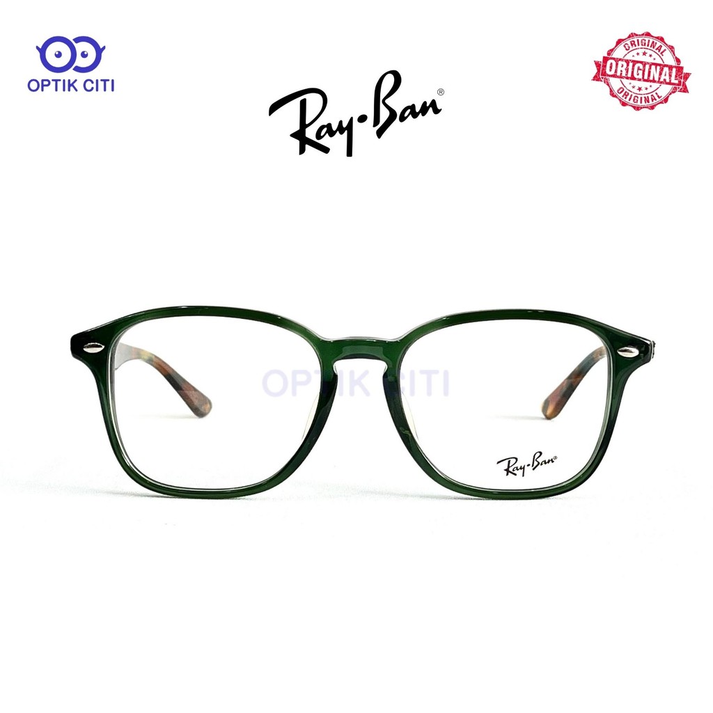 Frame Kacamata Pria Wanita Original Rayban RB 5352F - OPAL GREEN (5630)