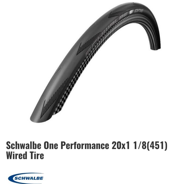 Ban Luar Schwalbe One 20 x 1 1/8 Wired Tire (28-451)