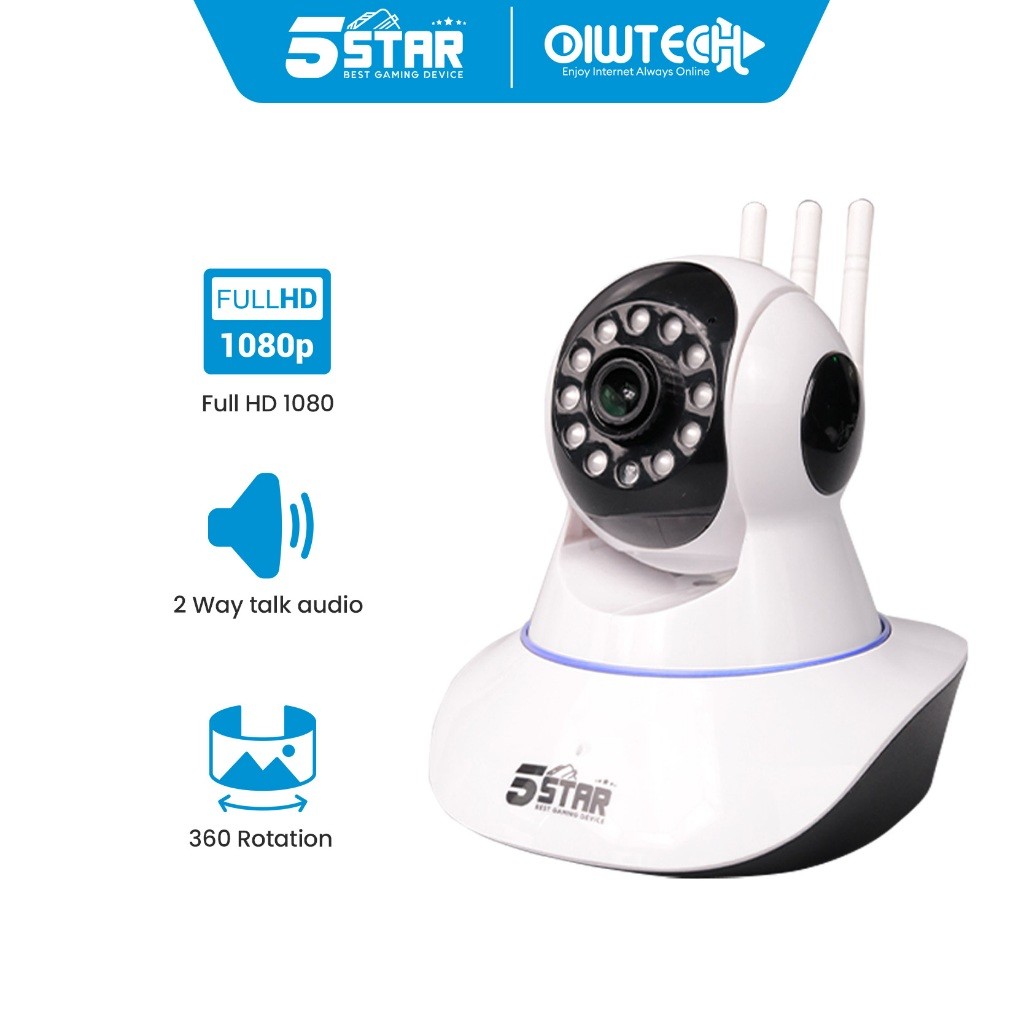 CCTV Indoor Wifi IPC400 PRO – Kamera PTZ Full HD dengan Suara & Auto Tracking, Akses dari HP