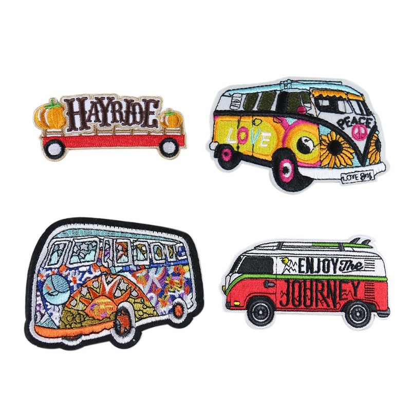 

Cartoon Cloth Sticker Cute Color Children's Clothing Decal Car Clothing Accessories DIY Adhesive Embroidery Spot Embroidery