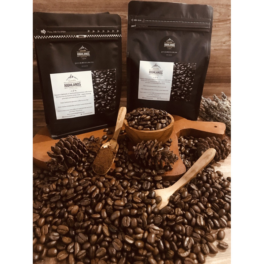 

Sumatra Highlands - JAVA ROBUSTA PREMIUM COFFEE BUBUK/BIJI 200 GR