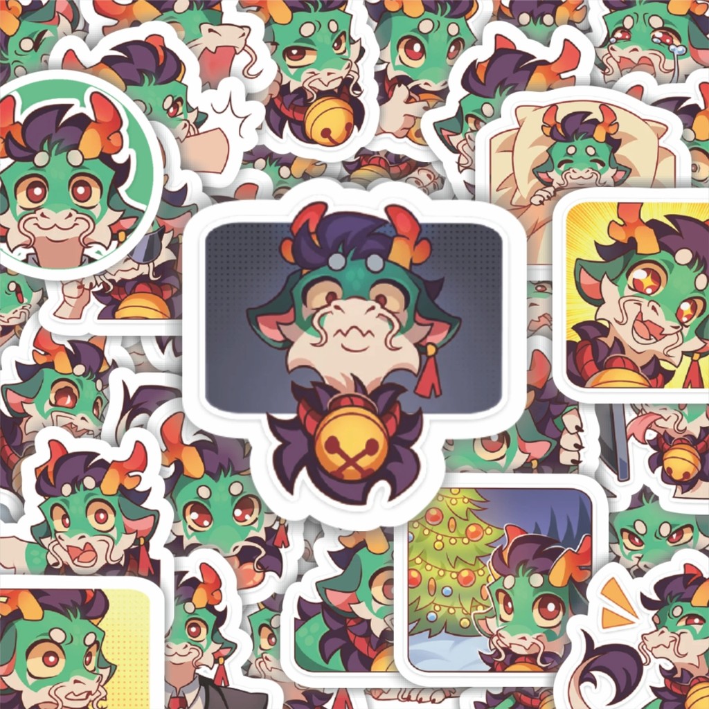 

100PCS Lucu Stiker Funny Character Ryu The Dragon Stiker Aesthetic Stiker Anti Air Stikers Berperekat Waterproof sticker decal buat Motor Helm Buku Journal Koper Casing HP Laptop Botol Minum Hadiah anak