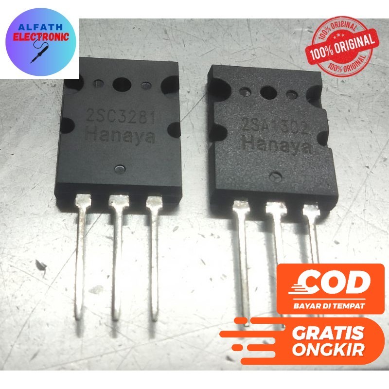 TRANSISTOR 2SA1302 2SC3281 HANAYA IC SA1302 SC3281 ORIGINAL KUALITAS BAGUS