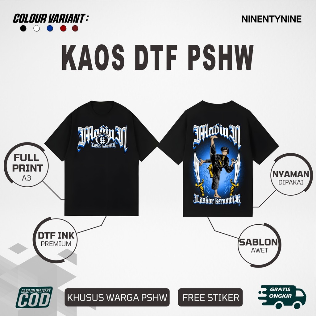 KAOS PSHW MADIUN LASKAR KERAMBIK - KAOS SH WINONGO - KAOS PERSAUDARAAN SETIA HATI WINONGO TUNAS MUDA