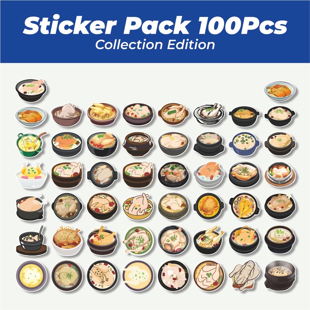 

Hot Stiker Samgyetang Cartoon Lucu Anti Air Stikers Berperekat Waterproof Sticker Decal Buat Motor Helm Buku Journal Koper Casing HP Laptop Botol Minum
