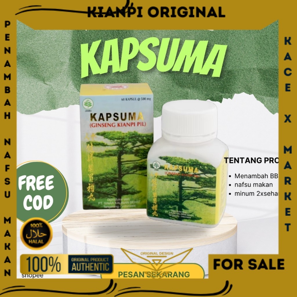 KIANPI PILL ORIGINAL99  ( kianpi original ) Kapsuma ginseng kianpi pil isi 60 kapsul
