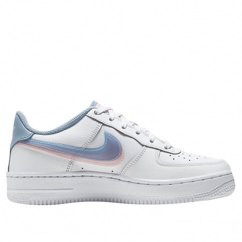 Sepatu Sneaker Air Force 1 Low LV8 Double Swoosh Light Armory Blu Original