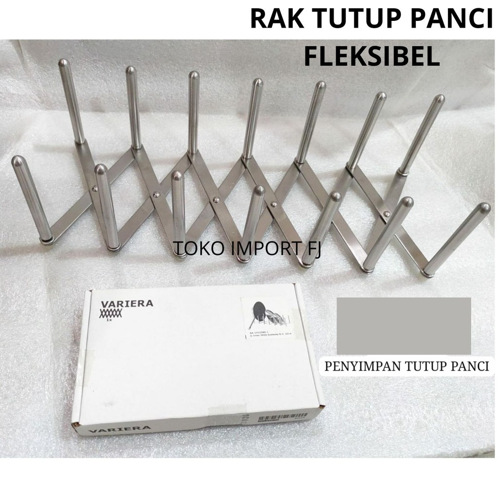 RAK tutup panci stainless - Ready rak penutup panci - rak tutup panci fleksibel