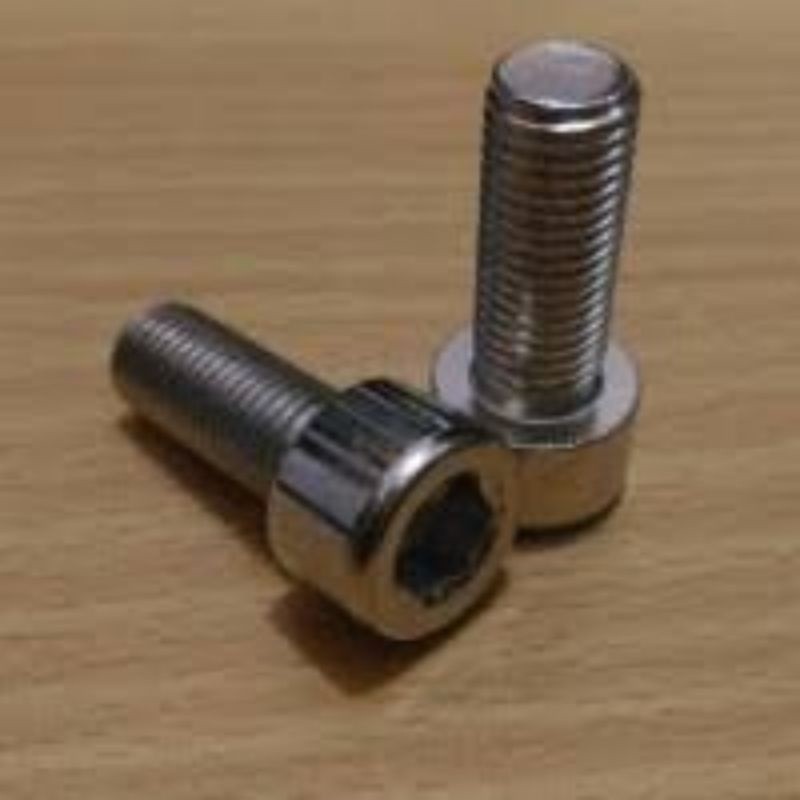 baut L M6x18 putih gavanis