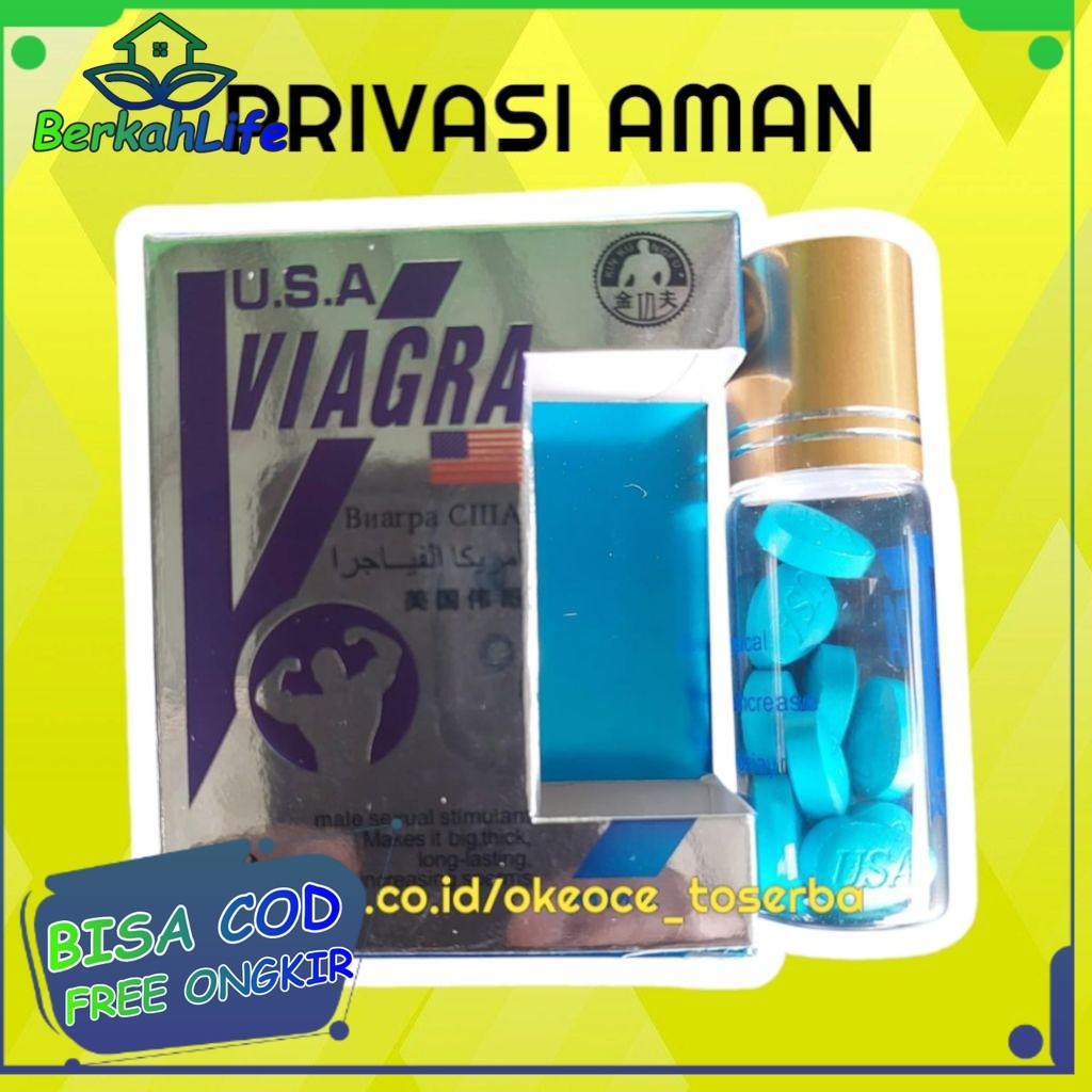 VIAGRA MMC CINA ISI 10 PIL ORIGINAL HERBAL ASLI Vigra Vagra aman pil biru obat kuat pria tahan lama 
