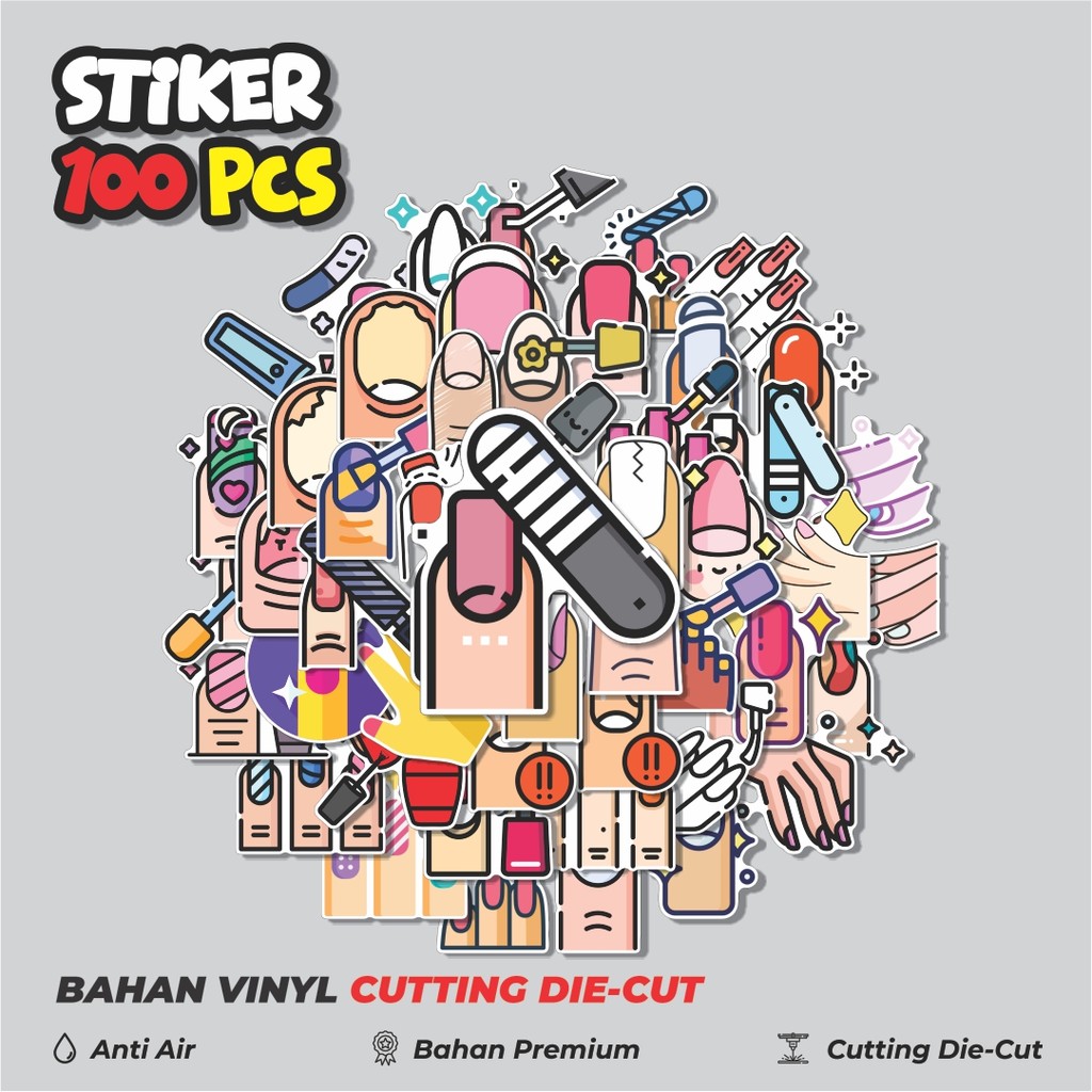 Terbaru 50 pcs Kuku Dekorasi Lucu Kreatif untuk Notebook, Skateboard, HP